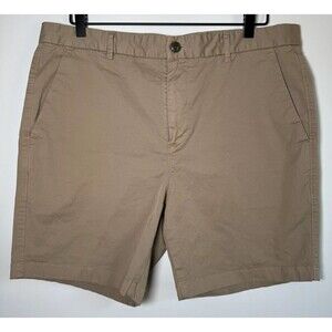 Everlane Men’s Chino Shorts Size 36 Khaki Tan Stretch‎ Cotton Casual Preppy